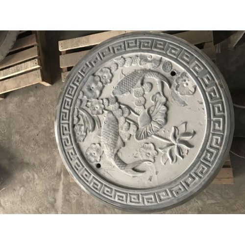 石刻井蓋圖案 傳統古城用的井蓋
