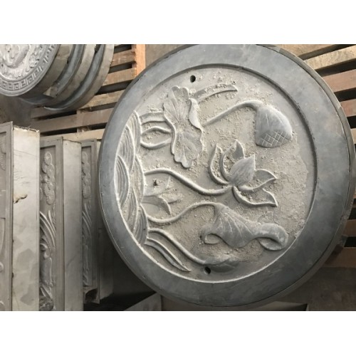 石刻井蓋圖案 傳統古城用的井蓋