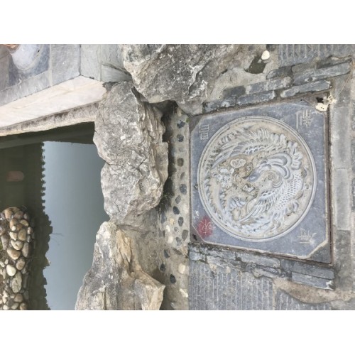 石刻井蓋圖案 傳統古城用的井蓋