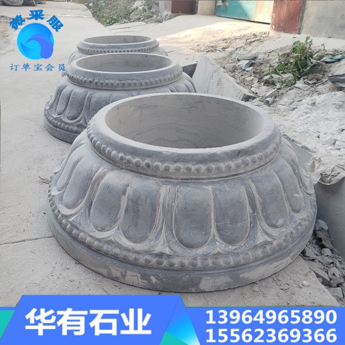 各種造型柱頂石 青石雕花石柱墩批發