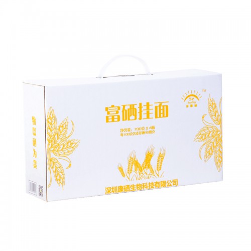 富硒掛面 富硒面條原味掛面 速食細面條