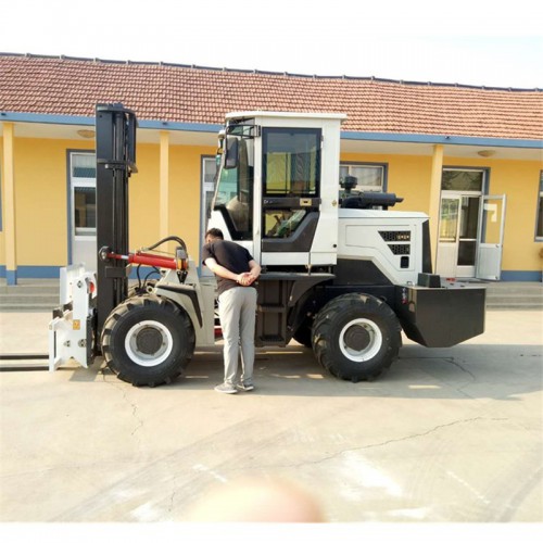 6噸越野叉車升高4米兩級門架山路水路通