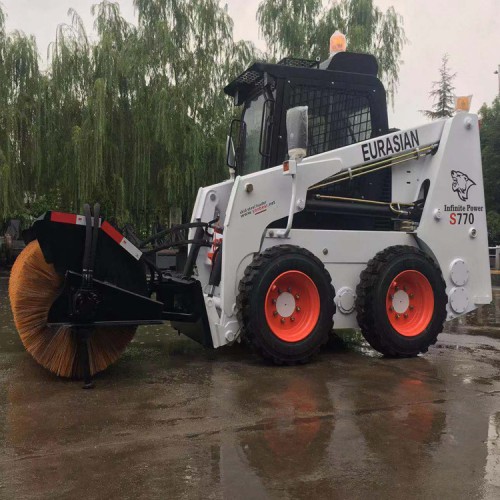 滑移裝載機(jī)掃雪機(jī)  多功能除雪設(shè)備 冬季除冰雪設(shè)備