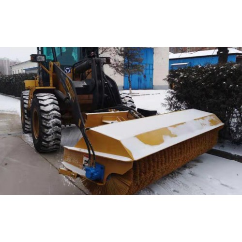 大型鏟車包安裝除雪滾刷  國(guó)產(chǎn)除雪設(shè)備 滾刷斜掃除雪機(jī)