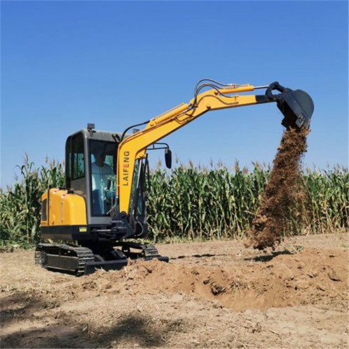 自貢帶駕駛室挖掘機 農用挖機 標配小挖機支持定制雪