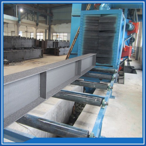 鋼結構打砂機通過式拋丸機型鋼通過式噴砂除銹設備臥式拋丸清理機