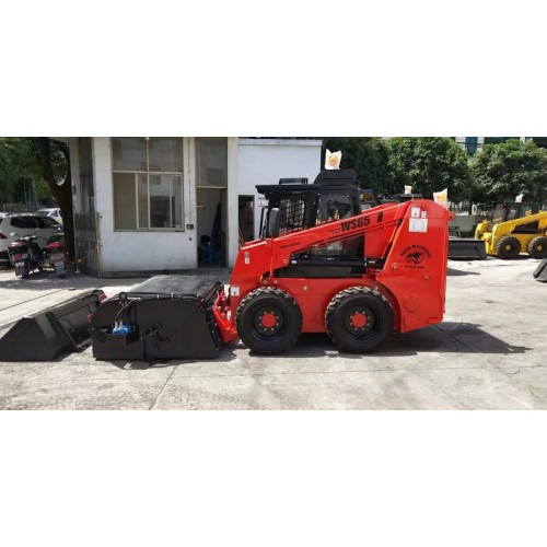 碼頭裝載機(jī)清掃 路面清掃車 魯工裝載機(jī)清掃 滑移掃地機(jī) 清掃