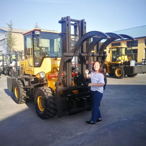 越野抱叉  廠家現貨 側翻油缸叉車 萊豐 越野叉車 定制廠家