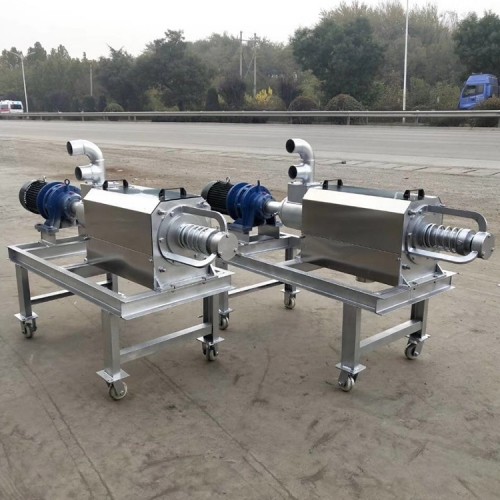 不銹鋼干濕固液分離機(jī) 糞便脫水機(jī) 雞糞固液分離機(jī)