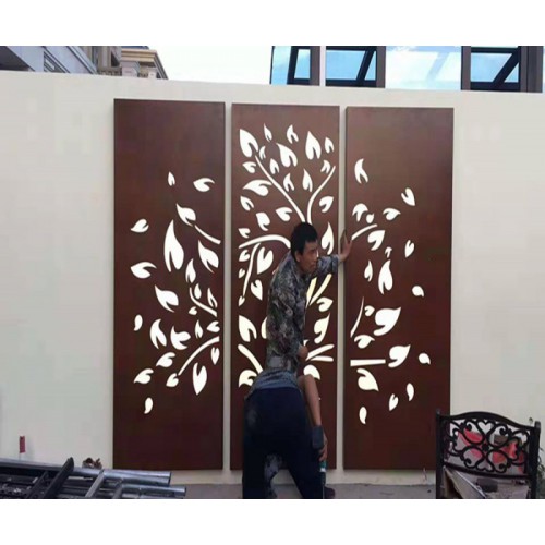 耐候鋼銹蝕加工耐候板幕墻規格 護欄擋墻雕塑耐候鋼