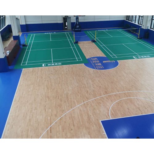 籃球場木地板－室內運動木地板－球館木地板施工案例