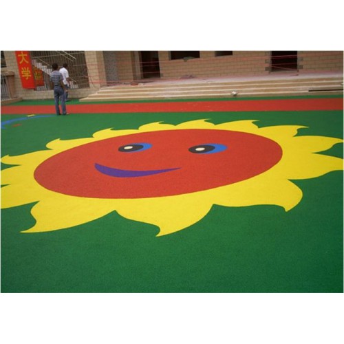 EPDM透氣型塑膠跑道噴涂與平面的區別