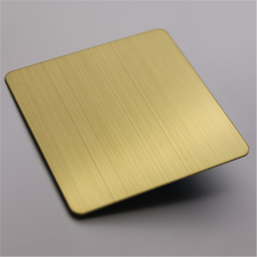 黃金色拉絲不銹鋼板 不銹鋼黃金色拉絲板廠家供應(yīng)