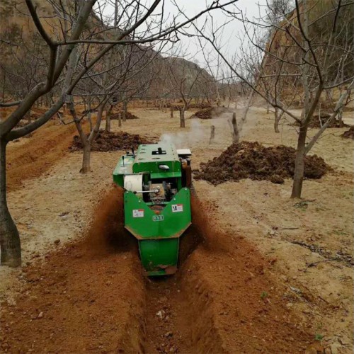 果園多功能履帶自走式開溝施肥回填一體機(jī)