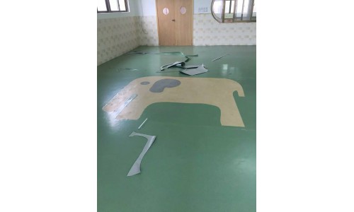 星悅國際幼兒園地膠工程案例 (4)