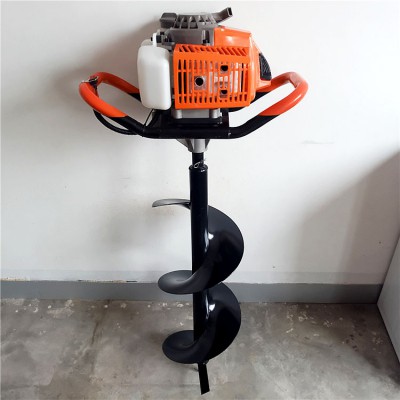 小型挖坑機 便攜式鉆孔機 單人操作埋樁打眼機