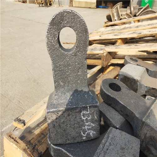 定制破碎機(jī)制砂頁巖矸高錳鋼耐磨錘頭高錳鋼甩錘高鉻合金錘頭
