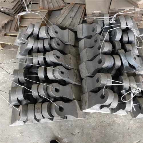 耐磨破碎機鉻合金雙金屬熱復合錘頭 鵝卵石碎石機甩錘制砂機