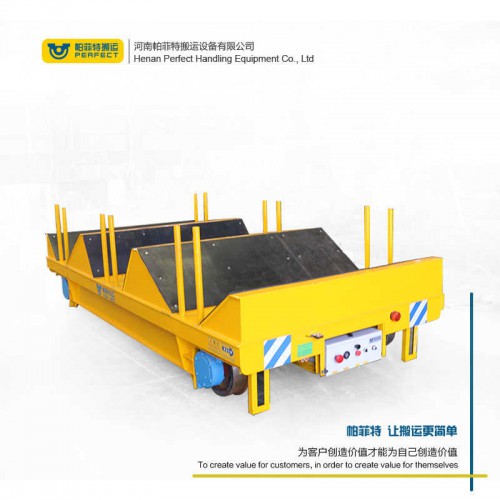 定制運輸廢料大噸位車無軌電動平板車無軌膠輪車