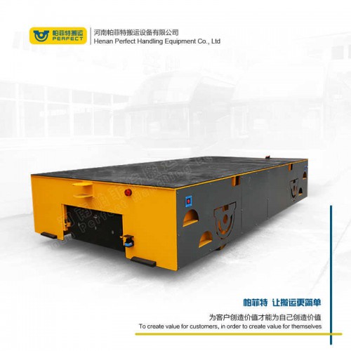 定制可自動升降大噸位車無軌電動平板車無軌膠輪車