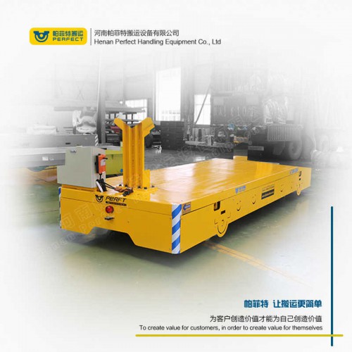 遙控器控制 鋼卷過跨車 100噸承重無軌轉運車 車間轉運設備