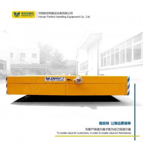 遙控器控制 蓄電池電動平車 65噸載重卷材平車 行車過跨運輸