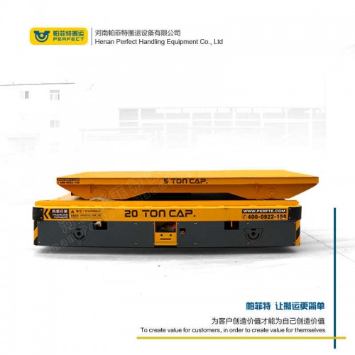 貨物運輸 蓄電池電動平車 45噸載重廠區轉運車 行車過跨運輸