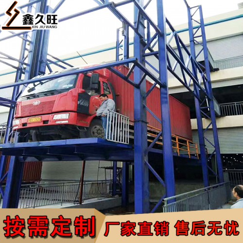 廠家直銷廠房貨物升降平臺 簡易導軌防墜升降機