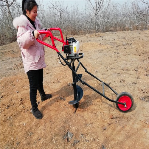 汽油挖坑機(jī) 栽樹挖坑的機(jī)器輕巧給力