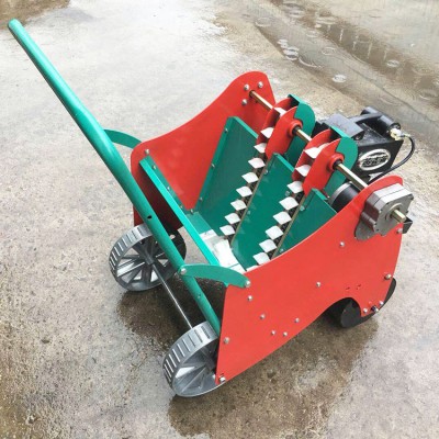 大蒜栽種機 手推大蒜播種機 雙行人力種蒜機