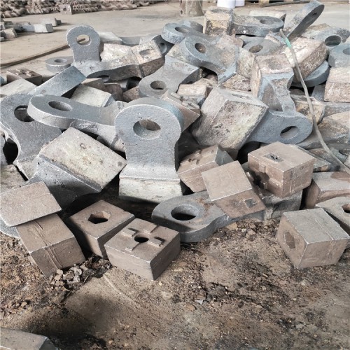 合金錳鋼錘頭雙液壓復合錘頭環錘式破碎機耐磨甩錘鑲嵌高鉻錘頭