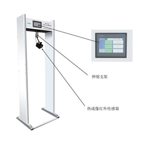 山東產門式紅外溫度檢測儀測溫門  干燥箱
