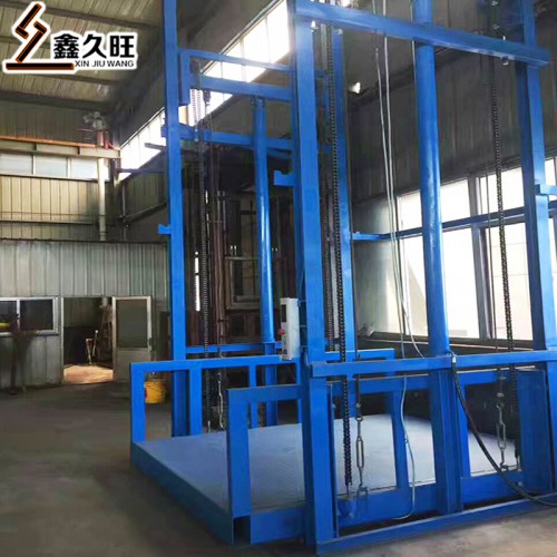 定制生產(chǎn)導(dǎo)軌式液壓升降機(jī) 物料貨物提升機(jī)