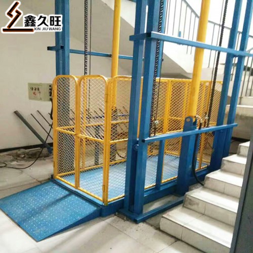 廠家定制3噸5噸液壓貨梯 導軌式液壓升降平臺