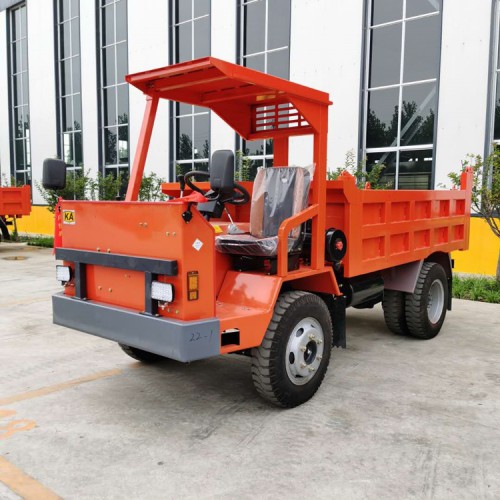 隧道出渣四不像車是前后驅動魯正8噸自卸車