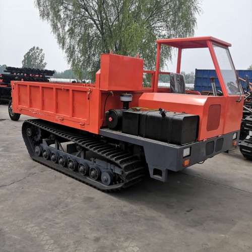 載重6噸拉混凝土鏈軌翻斗運輸車 5噸橡膠覆帶運輸車