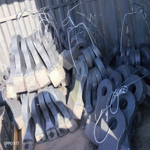 高鉻合金雙金屬耐磨冷熱復合錘頭方錘甩錘板錘礦山榔頭錘式破碎機