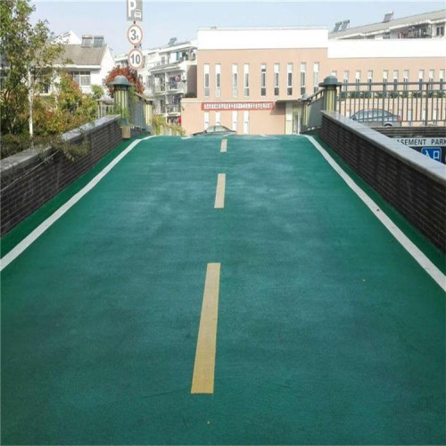 彩色防滑路面 防滑路面  防滑夜光石路面