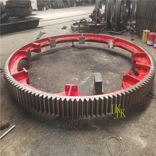 定制鑄鋼35crmo可拆卸M22Z136滾筒造粒機大齒輪