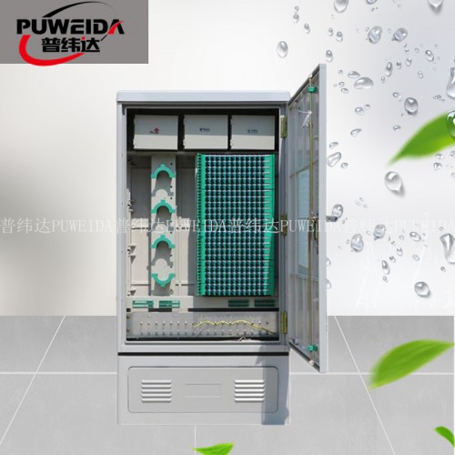 288芯三網(wǎng)融合光纜交接箱滿配效果圖