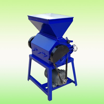 黃豆擠扁機 酒廠大產量破碎機 電動對輥破碎機價格