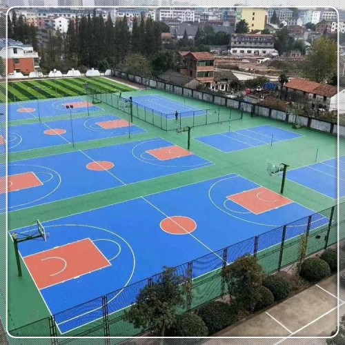 pu籃球場 籃球場PU塑膠面層 學校pu球場