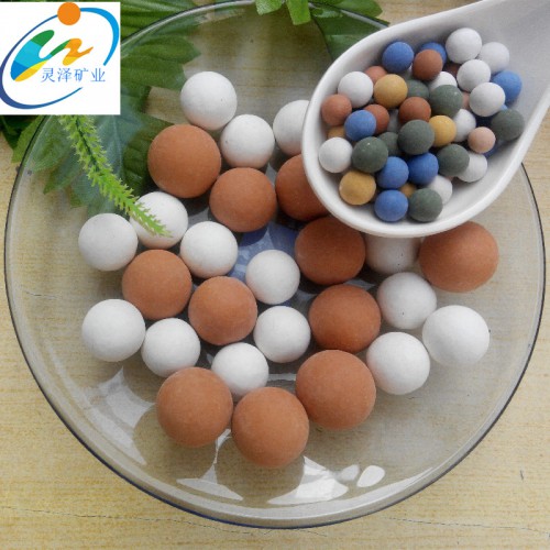 韓國技術紡織床墊枕頭用黃土球麥飯石球1-20毫米加工量大優惠