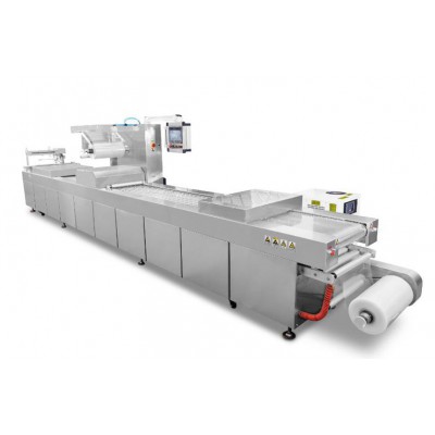 全自動(dòng)連續(xù)拉伸膜真空包裝機(jī)