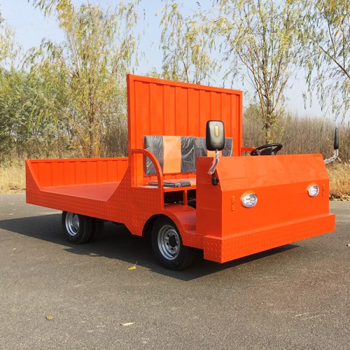 電動四輪平板貨車載重王 大功率工廠車間周轉搬運車 倉庫倒貨車