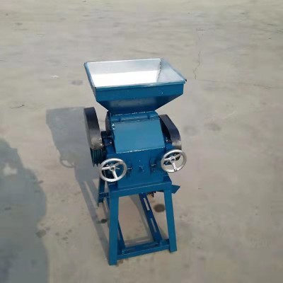 樂民牌豆子擠扁機 糧食擠壓破碎機 釀酒高粱破碎機
