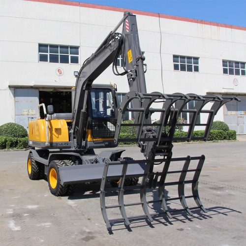 輪式挖掘機 抓棉機 新疆 抓木機 可上牌照