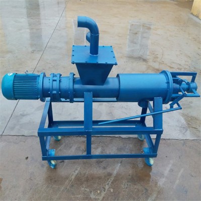 豬糞干濕分離機  鐵質(zhì)圓筒螺旋擠壓糞便清理機 豬糞固液分離機