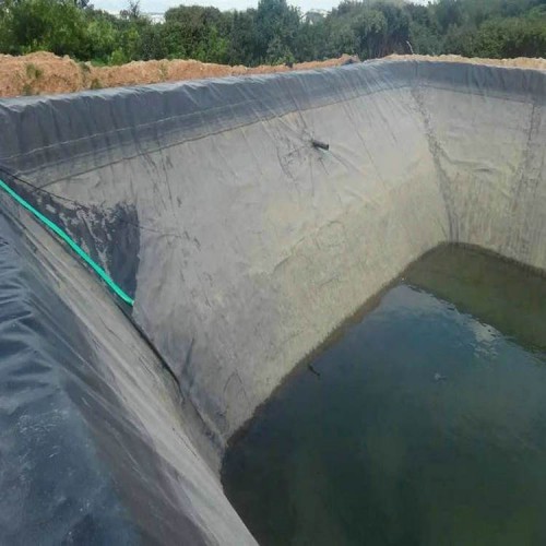 養殖場厭氧塘雙糙面HDPE防滲膜 400g復合土工膜 垃圾填埋場護坡袋