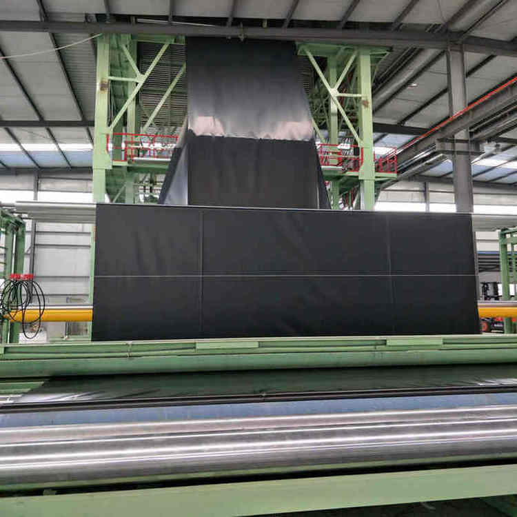 復合土工膜圖片 污水處理池防滲膜 光面HDPE防滲膜